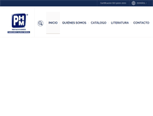 Tablet Screenshot of phm.com.mx